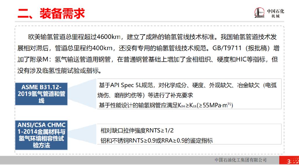 成本仅比天然气管道高20%！中石化“西氢东送”输氢管道亮相