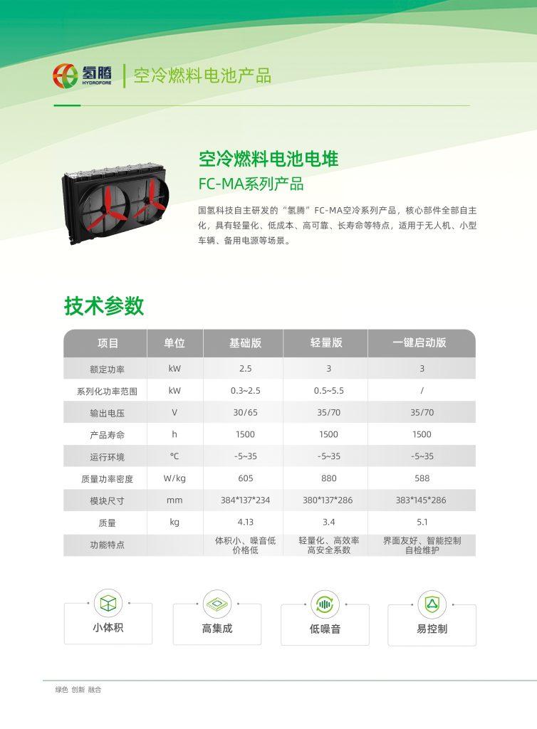 国氢科技发布“氢腾”电燃料电池、空冷燃料电池产品