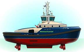 斯维策Svitzer设计世界首艘甲醇混合燃料电池拖船